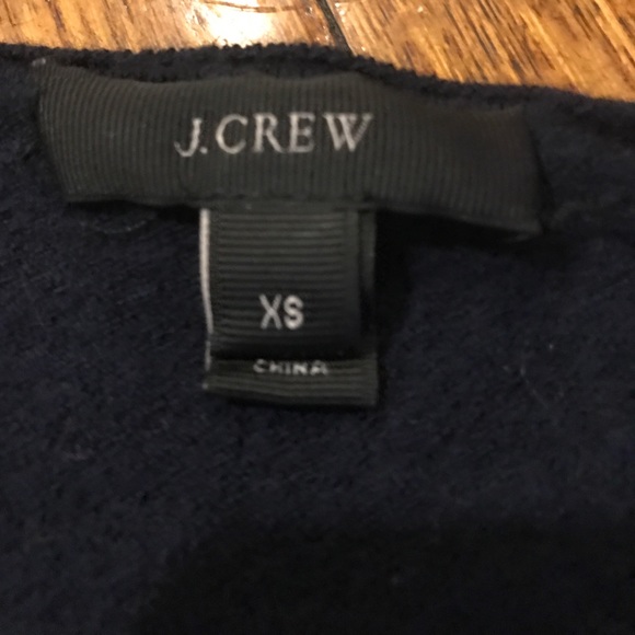 J.Crew Merino V-Neck - Navy - Picture 4 of 6